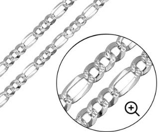 26" Diamond Cut Figaro Chain